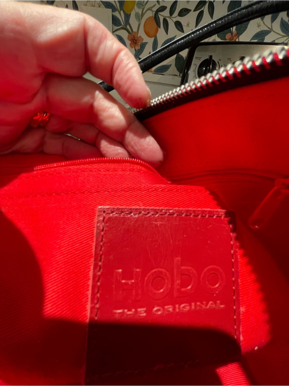 Vintage HOBO Black Leather Double-Handle bag (never used) - Picture 11 of 15